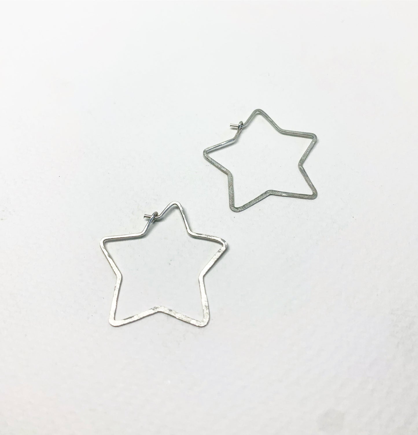 Star Hoops - Size Small by Jennifer Cervelli Jewelry