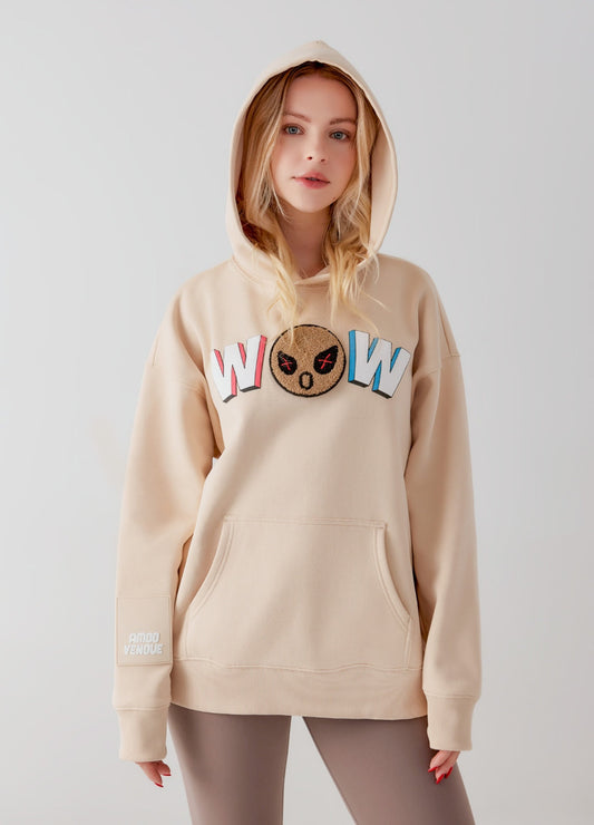 WOW  "Mood" Emoji Hoodie by Amoo