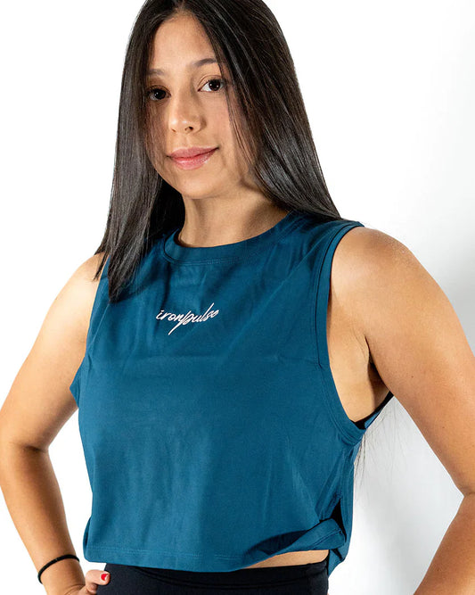 Iron Pulse Defiance Tank (Blue) *FINAL SALE* by Colorado Threads Clothing