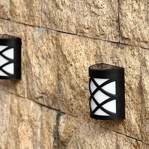 Spotlight Solar Wall Light In Lattice Design by VistaShops