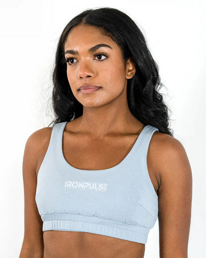 Iron Pulse Signature Comfy Bra (Blue) *FINAL SALE* by Colorado Threads Clothing