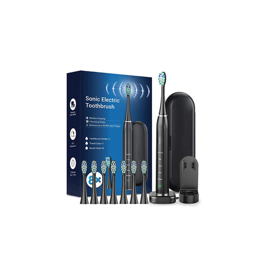 Smart Sonic Dental Care Toothbrush With 8 Brush Heads by VistaShops