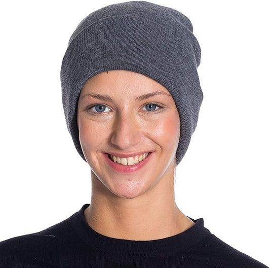 1 Pack - Acrylic Beanies for Women Soft Warm Knitted Winter Beanie Hat by Mars Outlet Store LLC