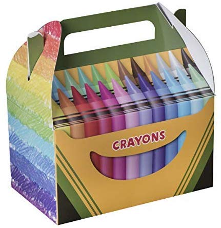 Crayon Paper Treat Boxes 20 Pack S 6.25" X 3.75" X 3.5" by Hammont