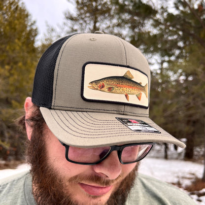 Rainbow Trout Fishing Hat - Richardson Loden Green/Black by 208 Tees