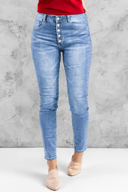 What You Want Button Fly Pocket Jeans by BlakWardrob