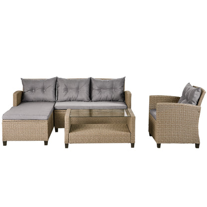 Set Of 4 Piece Outdoor, Patio Furniture by Blak Hom