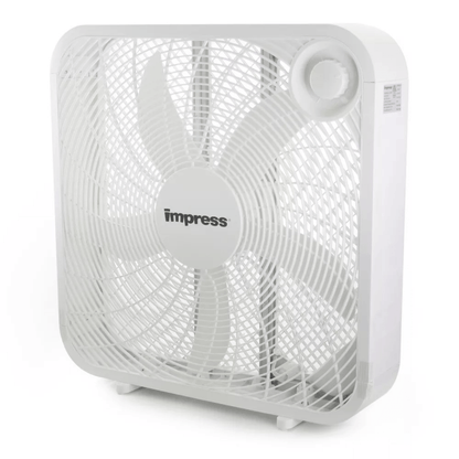 Impress 20-Inch 3-Speed 80-Watt Box Fan by Jupiter Gear Home