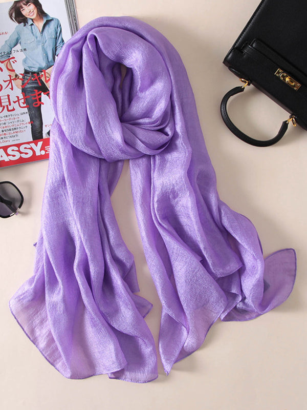 Wrap Keep Warm Solid Color Sun Protection Scarf by migunica