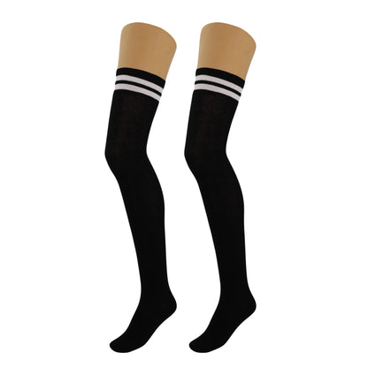 1 Pair - Thigh High Knitted Socks for Women Over Knee Long Boot Socks by Mars Outlet Store LLC