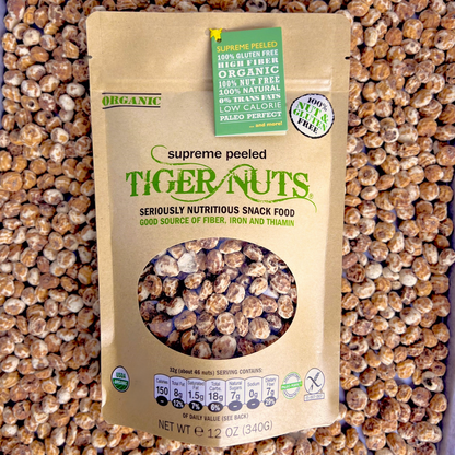 Tiger Nuts Supreme Peeled Tiger Nuts in 12 oz bags - 24 bags by Farm2Me