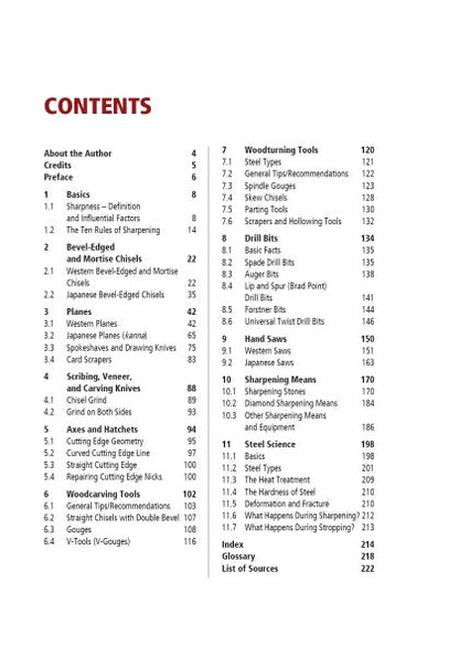 Sharpening Woodworking Tools by Schiffer Publishing