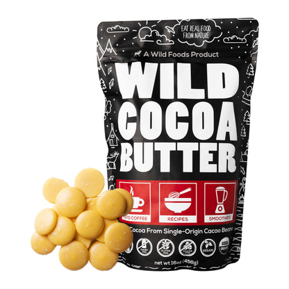 Wild Cocoa Butter Wafers, Raw & Organic by Wild Foods