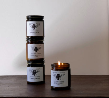 Amber Jar Candle by Blithe and Bonny