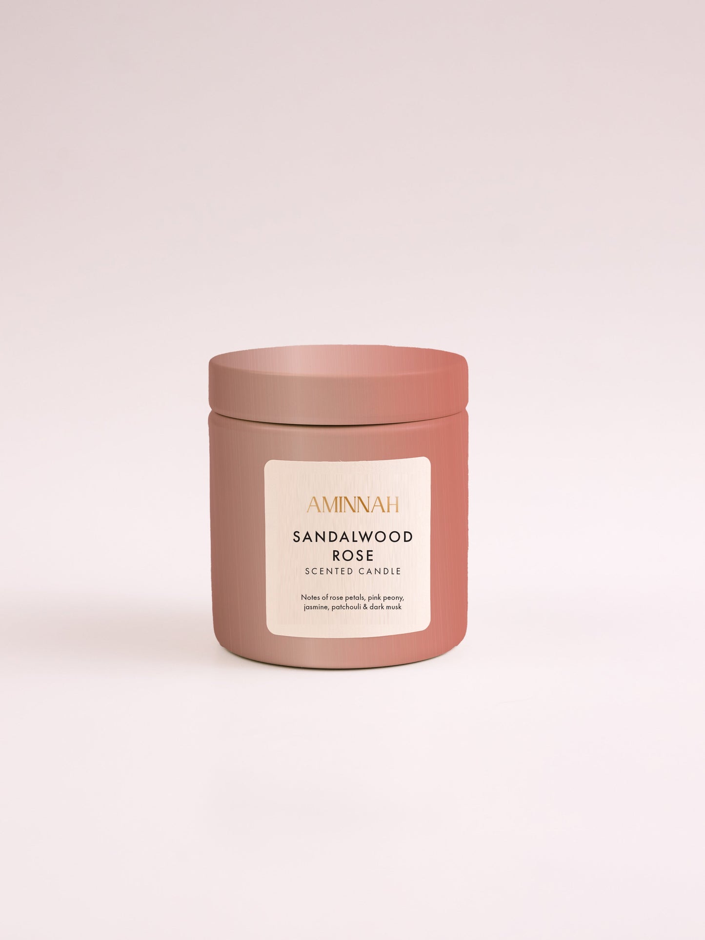 Sandalwood Rose Candle Tin by AMINNAH