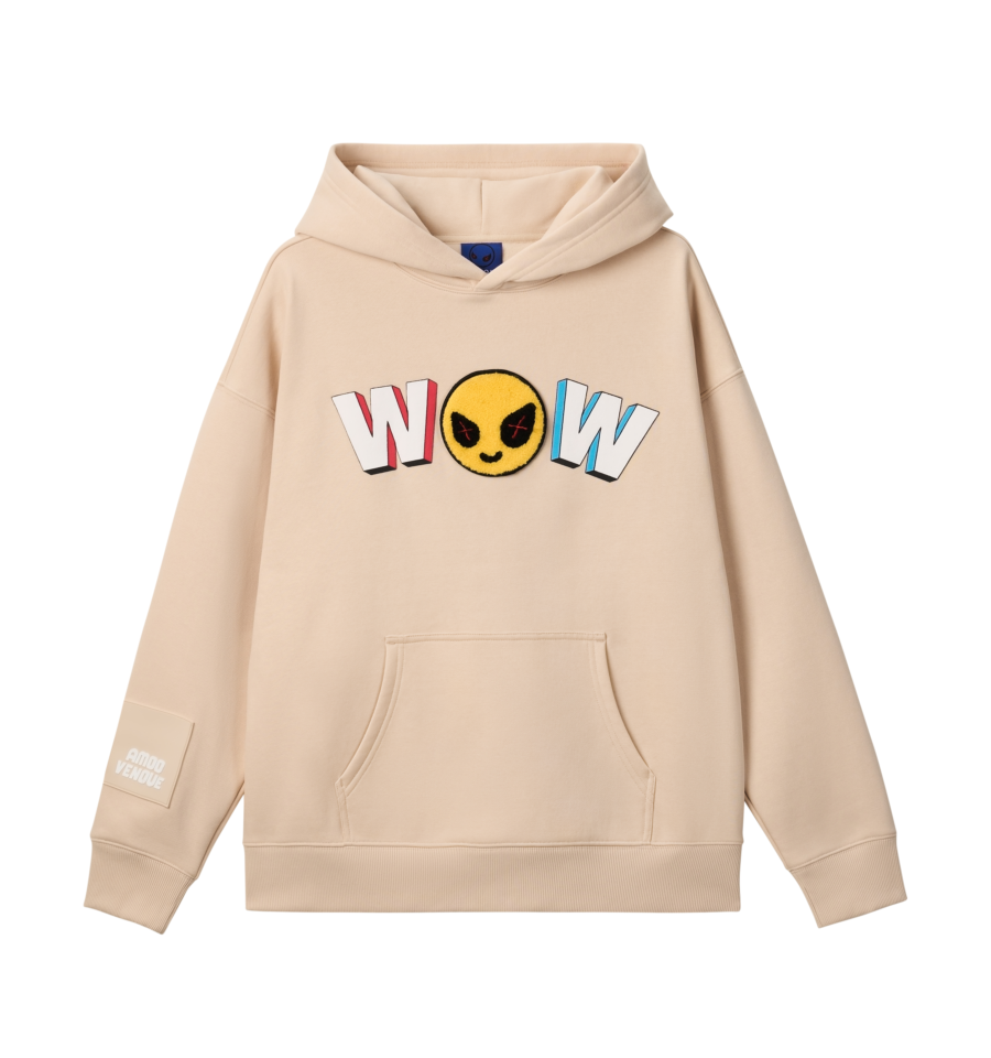 WOW  "Mood" Emoji Hoodie by Amoo