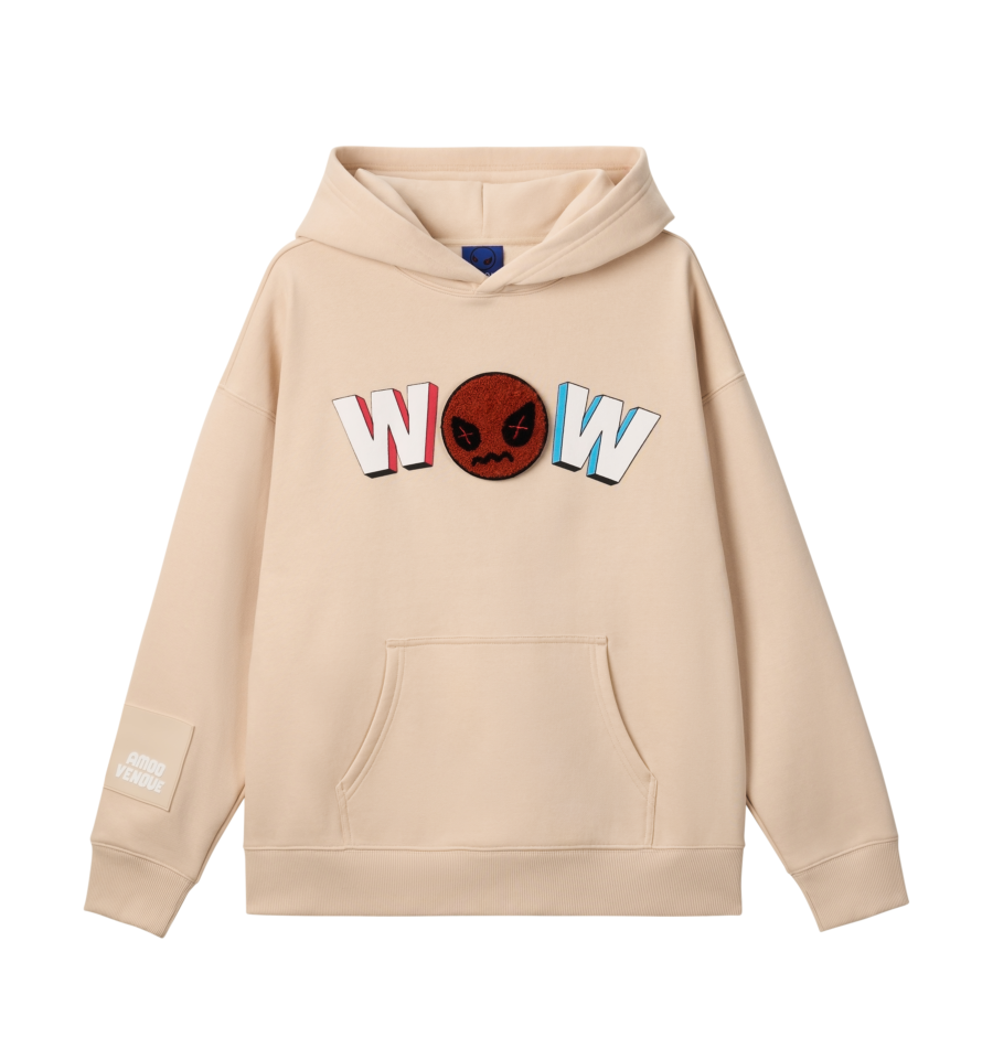 WOW  "Mood" Emoji Hoodie by Amoo