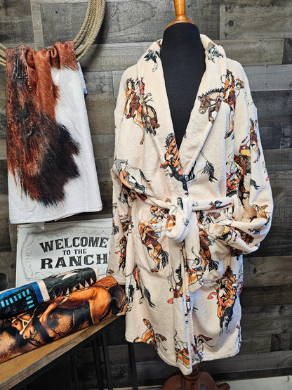 Vintage Cowgirl Women's Bath Robe by Baha Ranch Western Wear