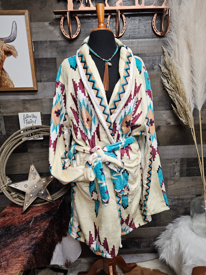 Taos Aztec Women's Bath Robe by Baha Ranch Western Wear