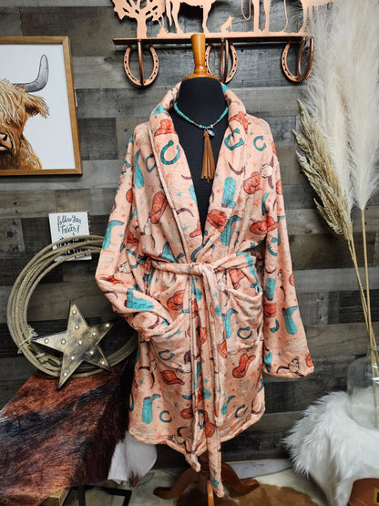 Totally Western Women's Western Bath Robe by Baha Ranch Western Wear