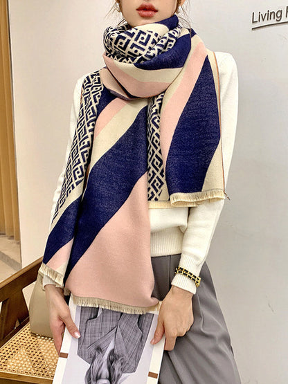 Original Warm Cartoon Print Shawl&Scarf by migunica