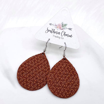 2" Autumn Gingham Mini Collection -Earrings by Doohickies Wholesale