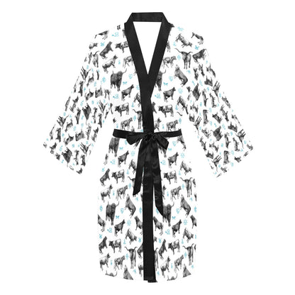 Cattle and Brands Women's Lounge Kimono Robe by Baha Ranch Western Wear