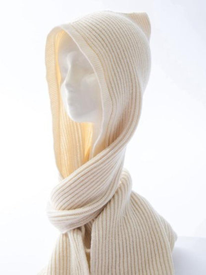 Solid Color Scarf&Hat Accessories by migunica