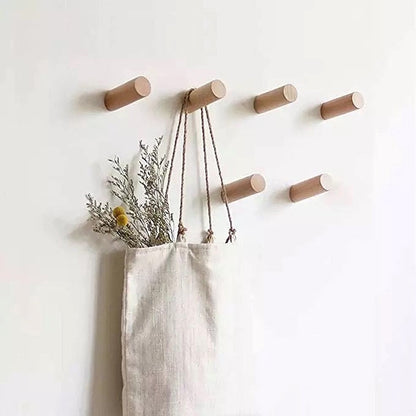 Wood Wall hooks, 3 Size Towel & Coat Hooks by Delmar Decor