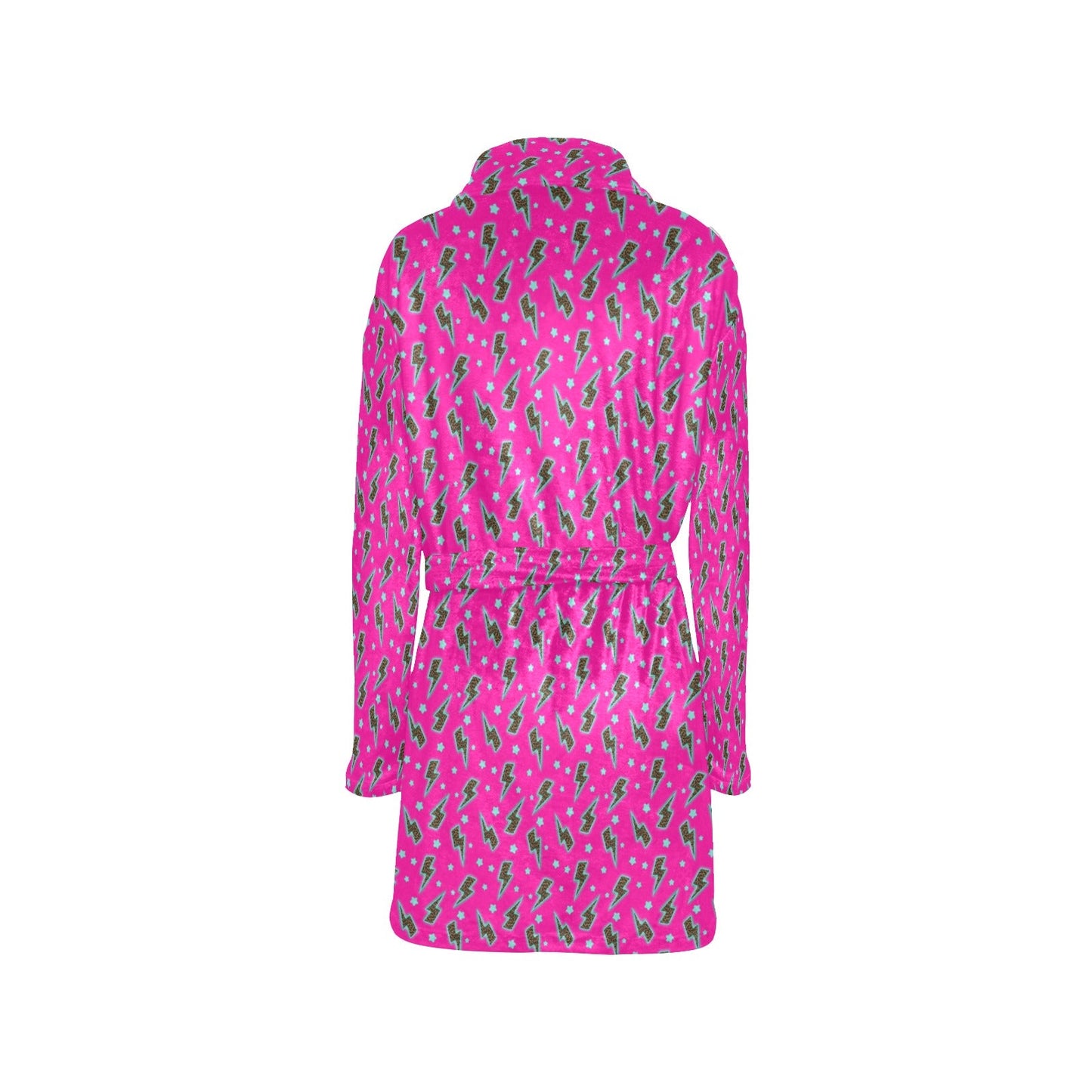 Hot Pink Lightning Bolt Women's Western Bath Robe by Baha Ranch Western Wear