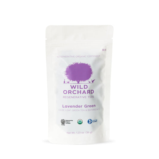 Wild Orchard Tea Lavender Green - Loose Leaf - 500 gram bag by Farm2Me