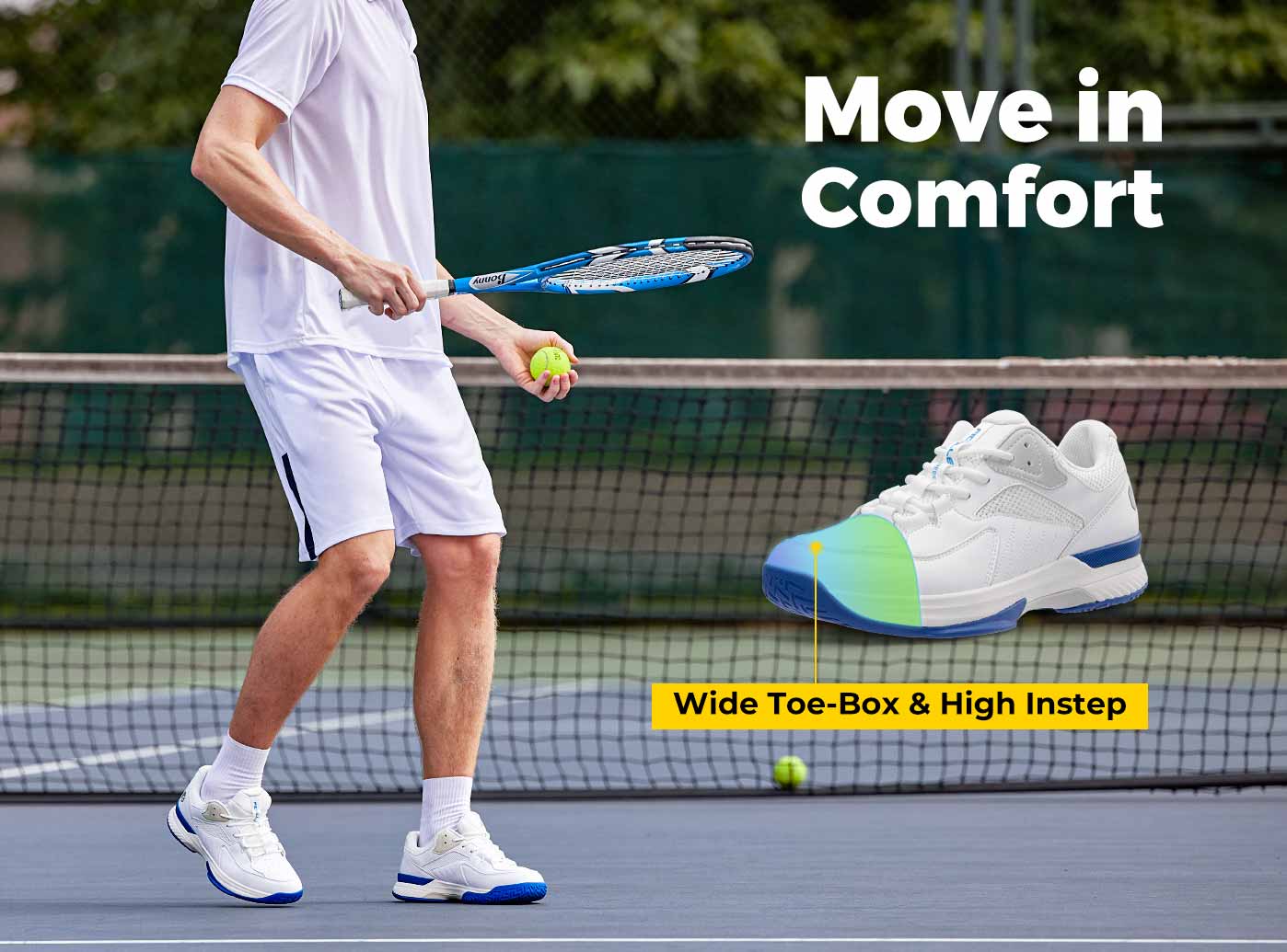 FitVille Men's Court Tennis Amadeus V1 by FitVille