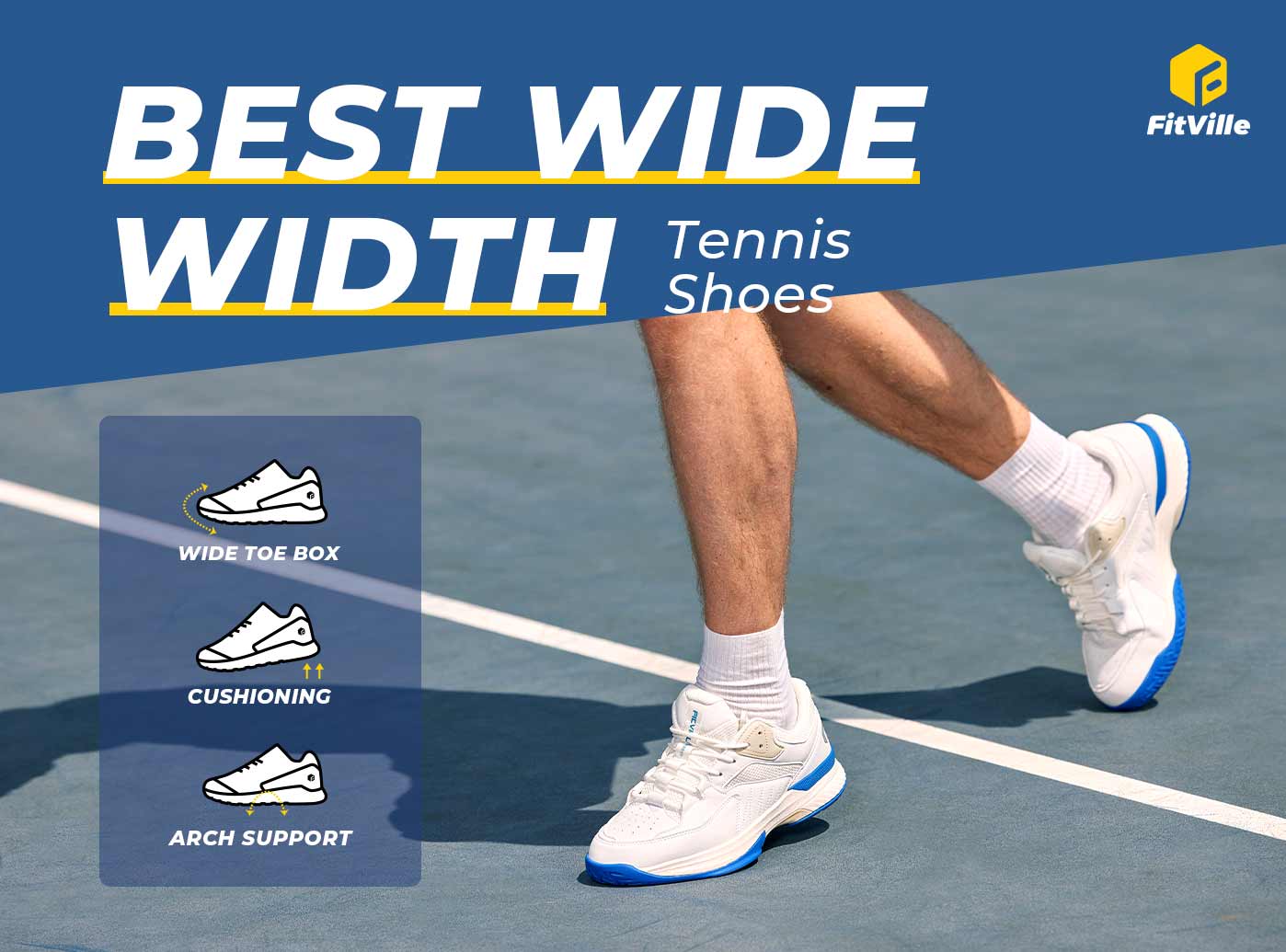 FitVille Men's Court Tennis Amadeus V1 by FitVille