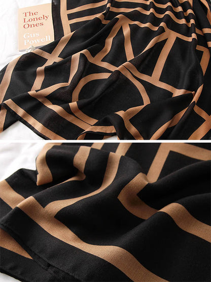 Printed Stylish Sun-Proof Silk Scarf by migunica