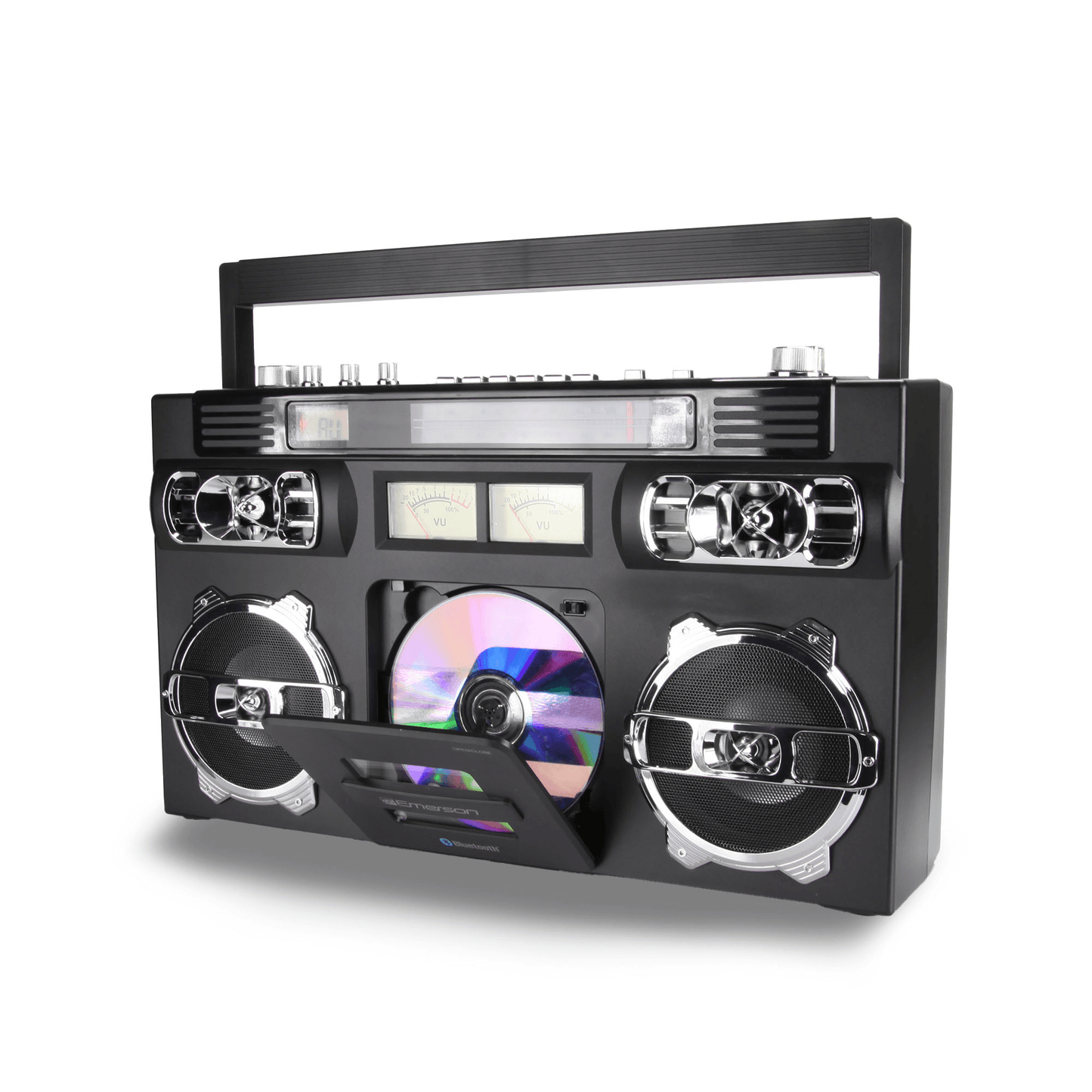 Emerson Retro Portable CD Boombox w Programmable Memory and LED Digital Display by Jupiter Gear Home