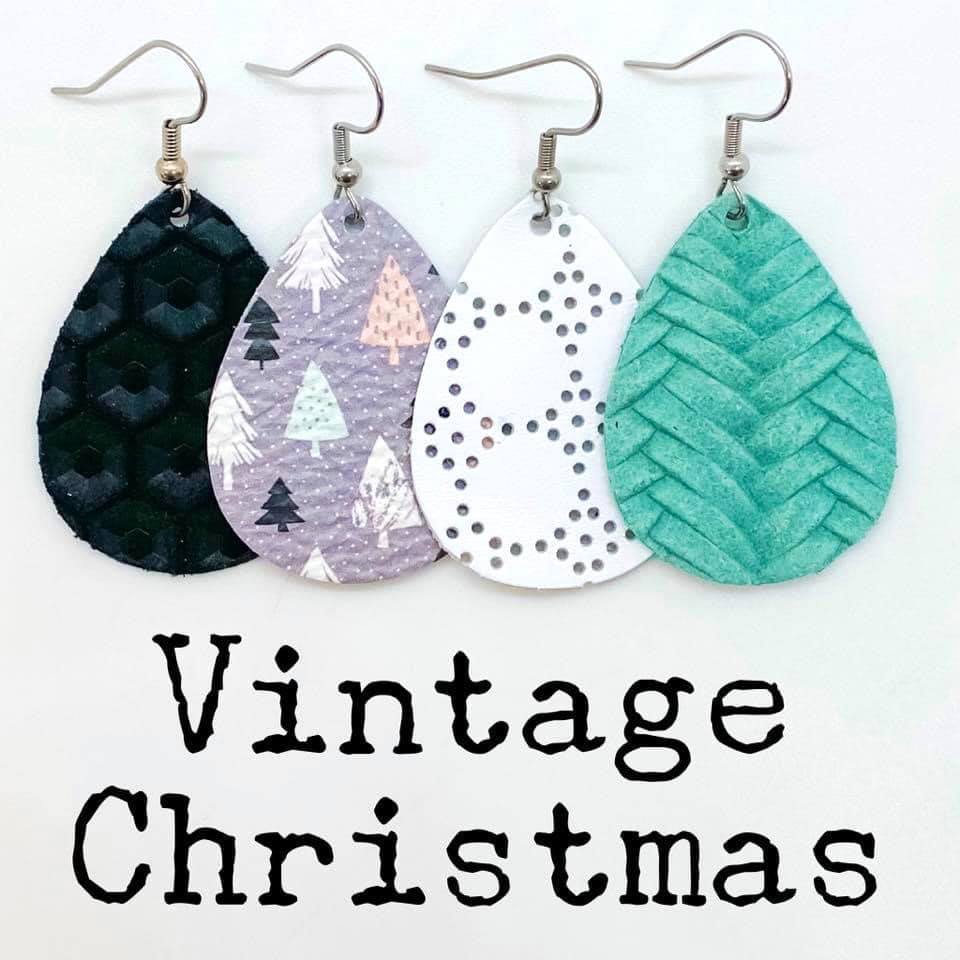 1.5" Vintage Christmas Mini Collection -Earrings by Doohickies Wholesale