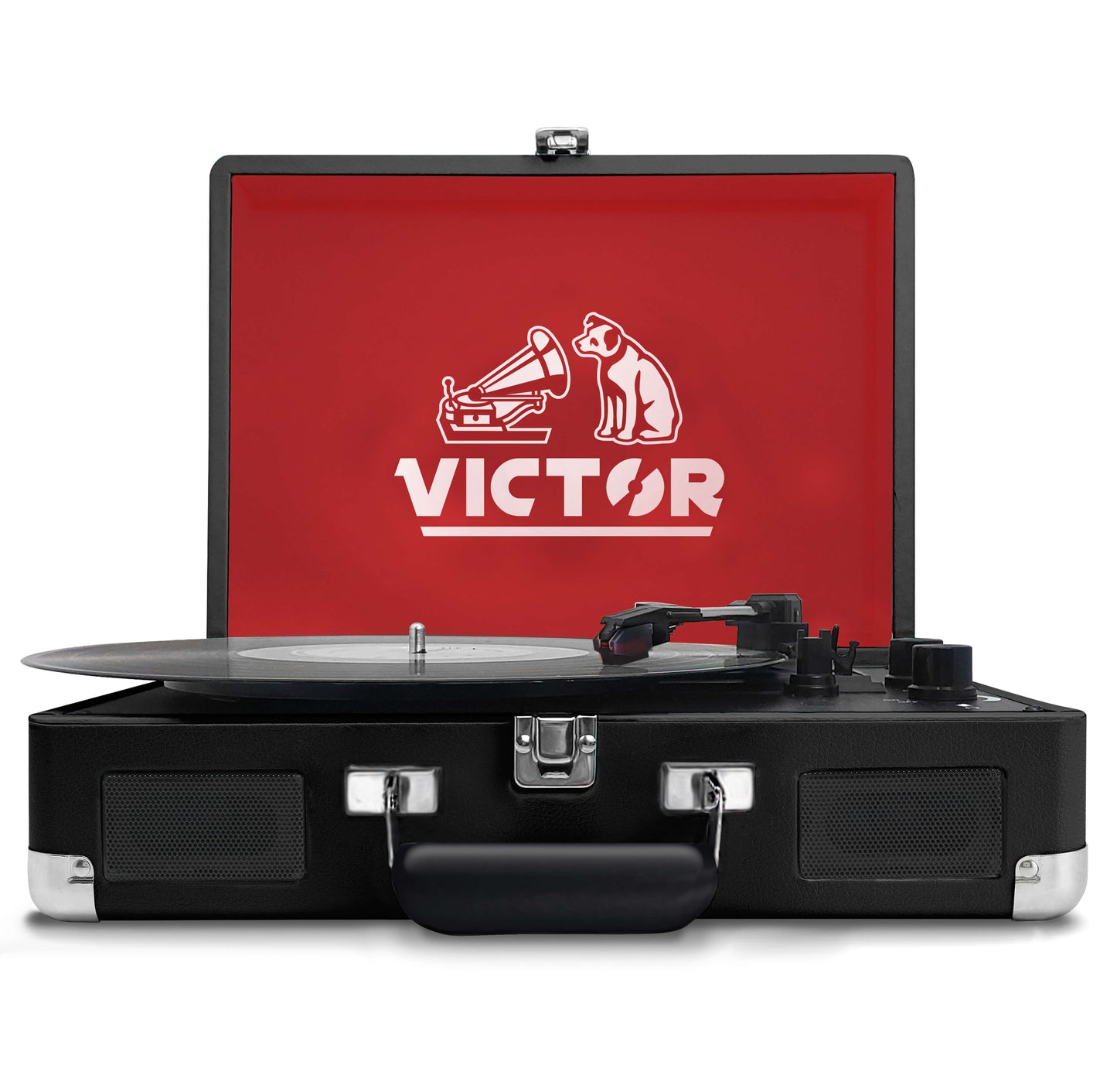 Victor Metro Dual Bluetooth Suitcase 3-Speed Turntable by Jupiter Gear Home