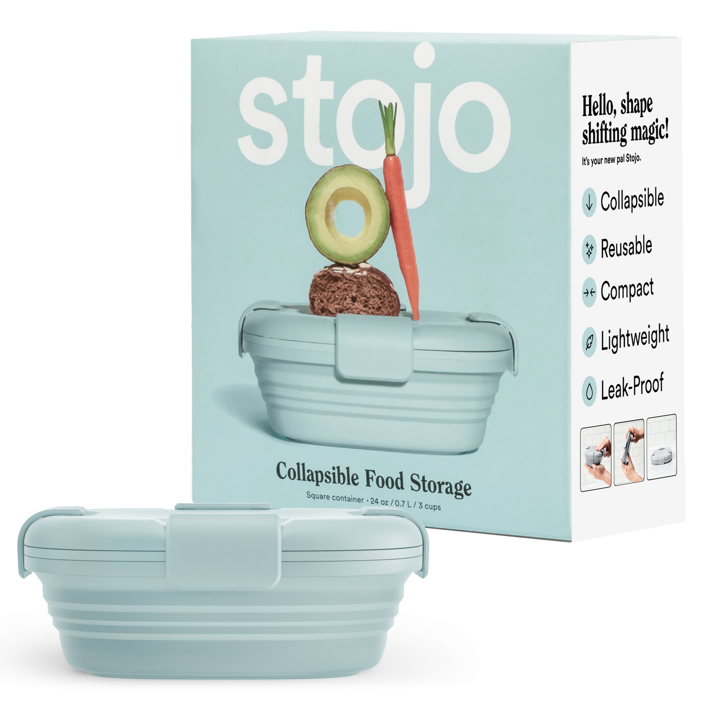 24 oz Box by Stojo Products Inc.