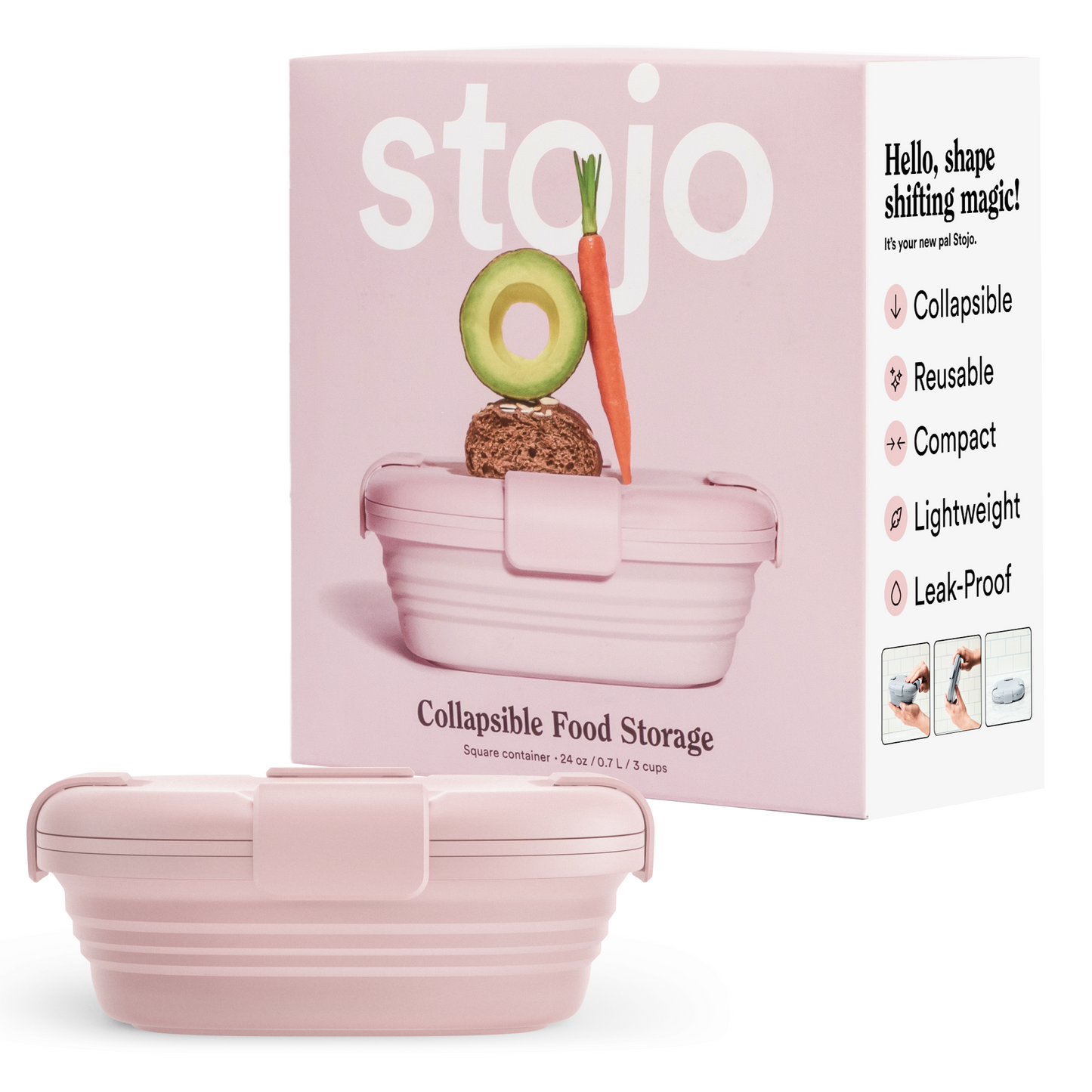 24 oz Box by Stojo Products Inc.