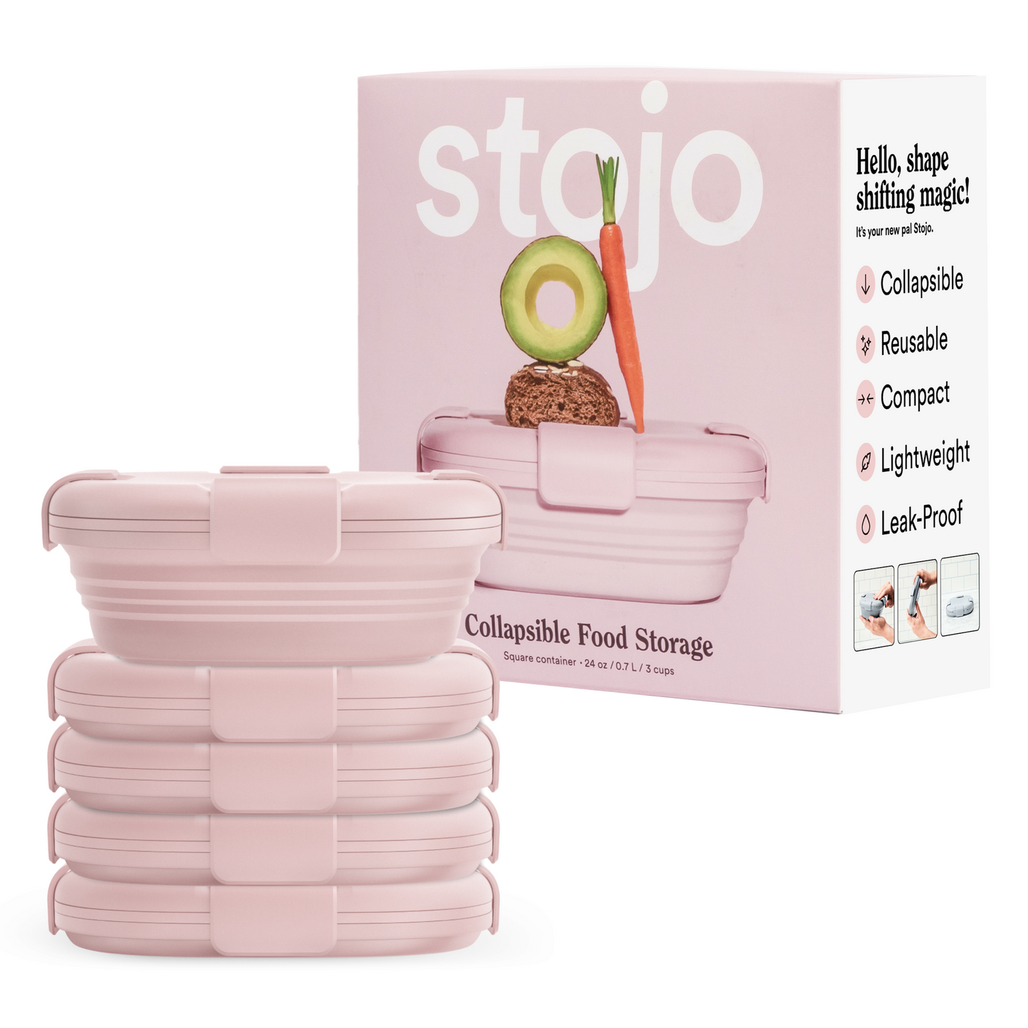 24 oz Box by Stojo Products Inc.