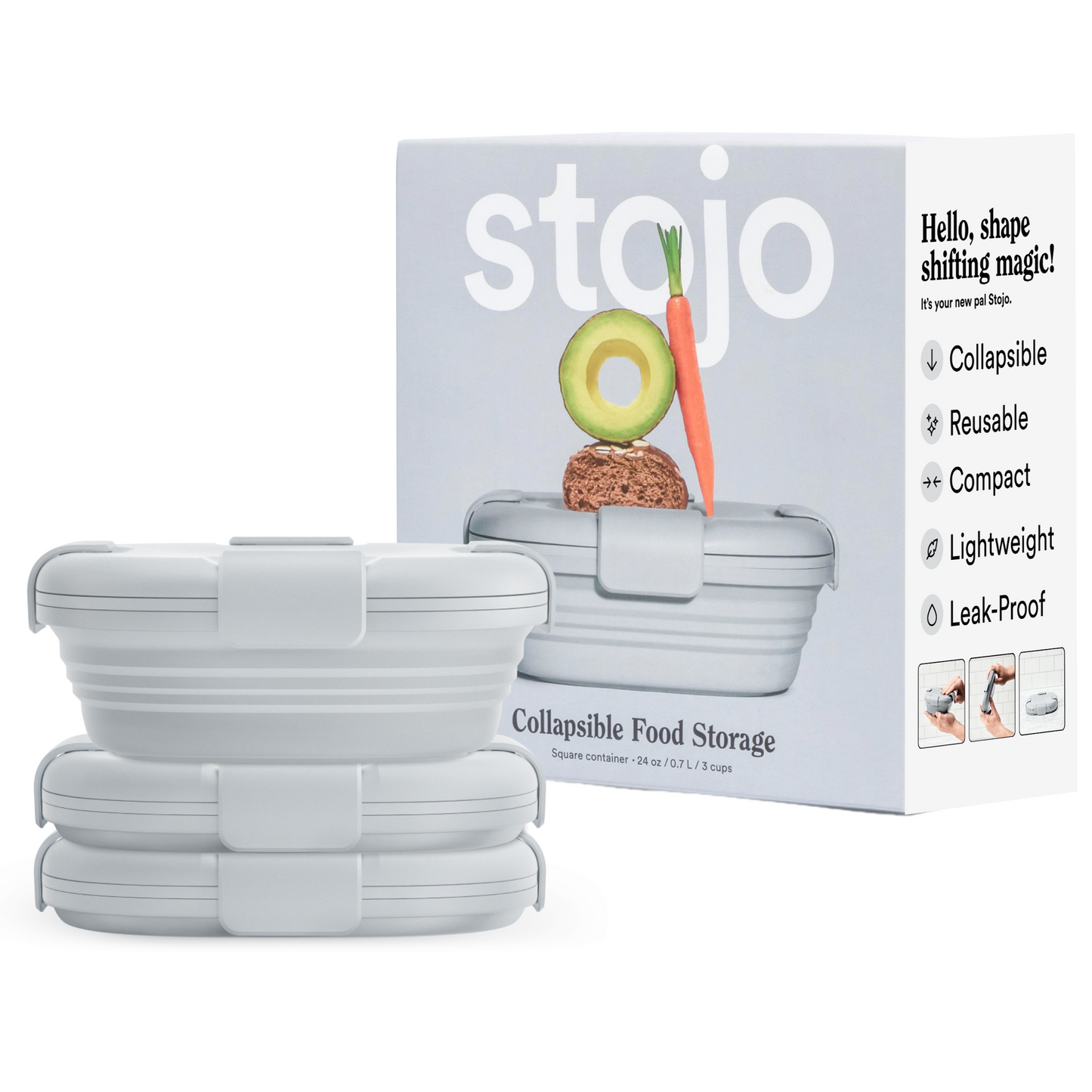 24 oz Box by Stojo Products Inc.