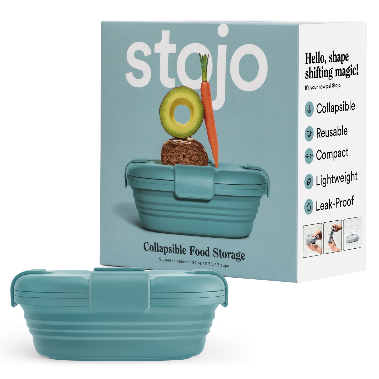 24 oz Box by Stojo Products Inc.