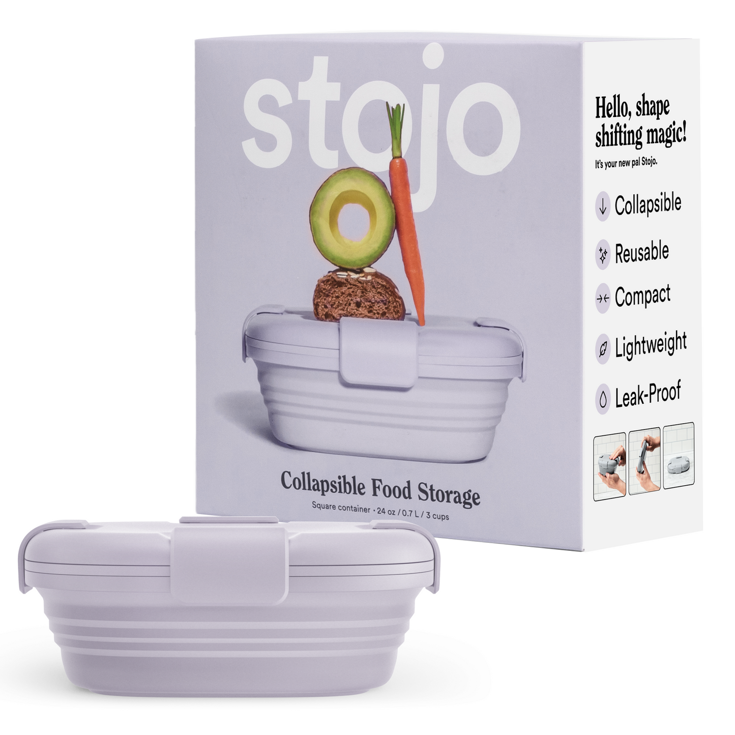 24 oz Box by Stojo Products Inc.