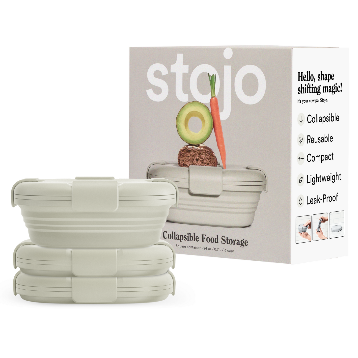 24 oz Box by Stojo Products Inc.