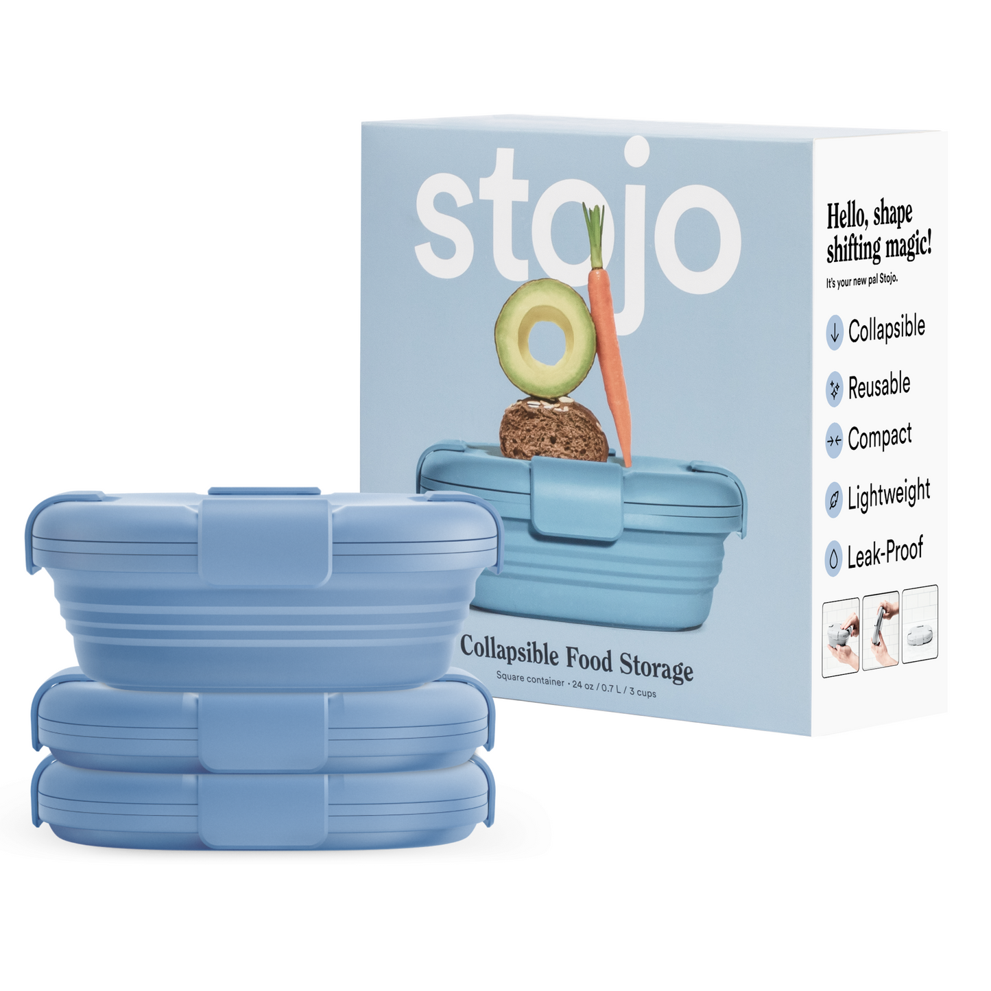 24 oz Box by Stojo Products Inc.