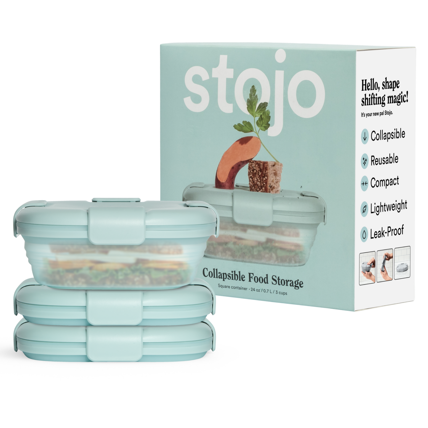 24 oz Box by Stojo Products Inc.