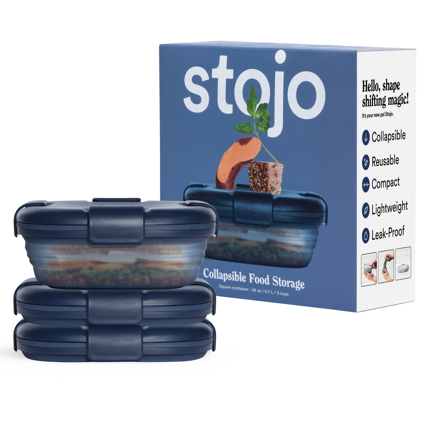 24 oz Box by Stojo Products Inc.