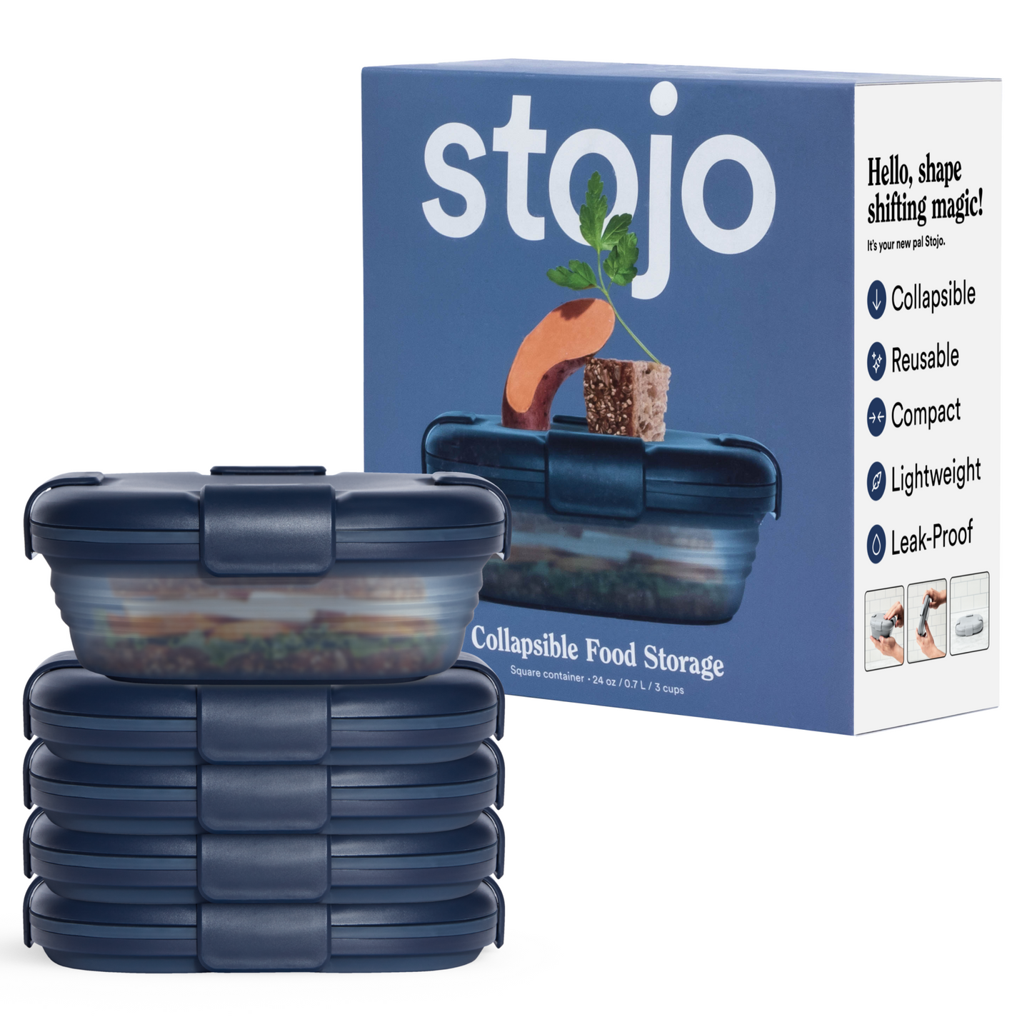 24 oz Box by Stojo Products Inc.