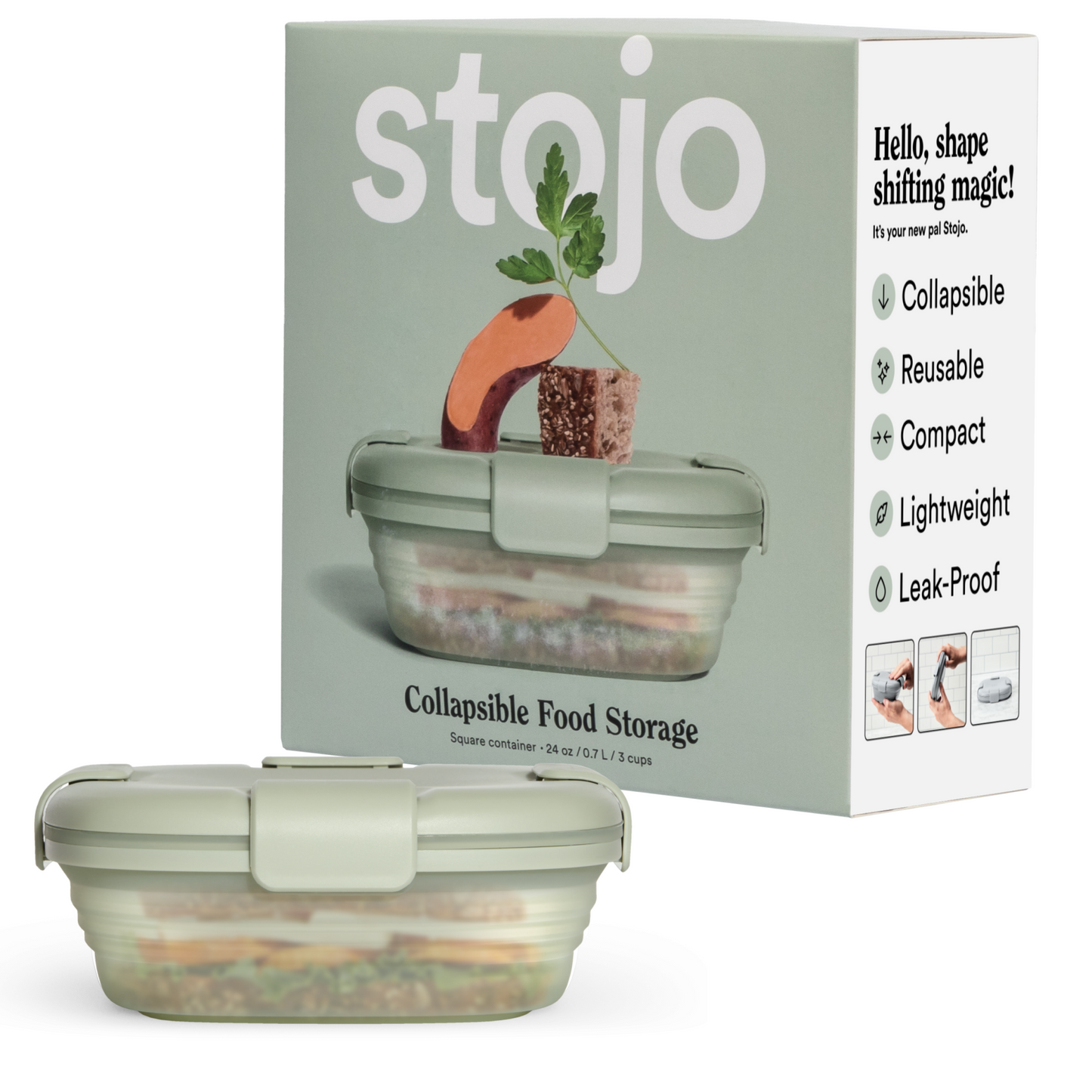 24 oz Box by Stojo Products Inc.