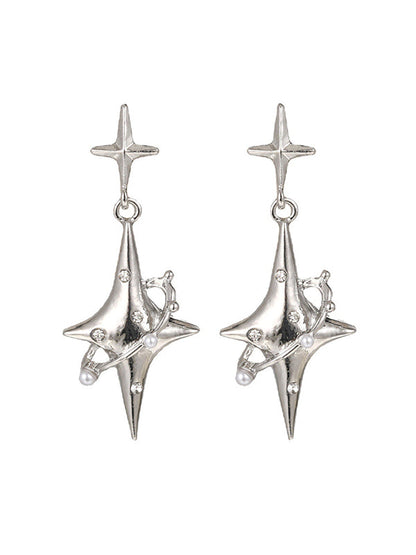 Normcore Geometric Star Shape Drop Earrings by migunica